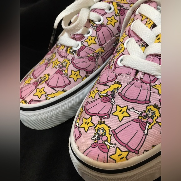 Vans - Unisex Limited Edition Princess Peach Sneakers - Womens 6.5 - Mens 5 - Picture 2 of 11